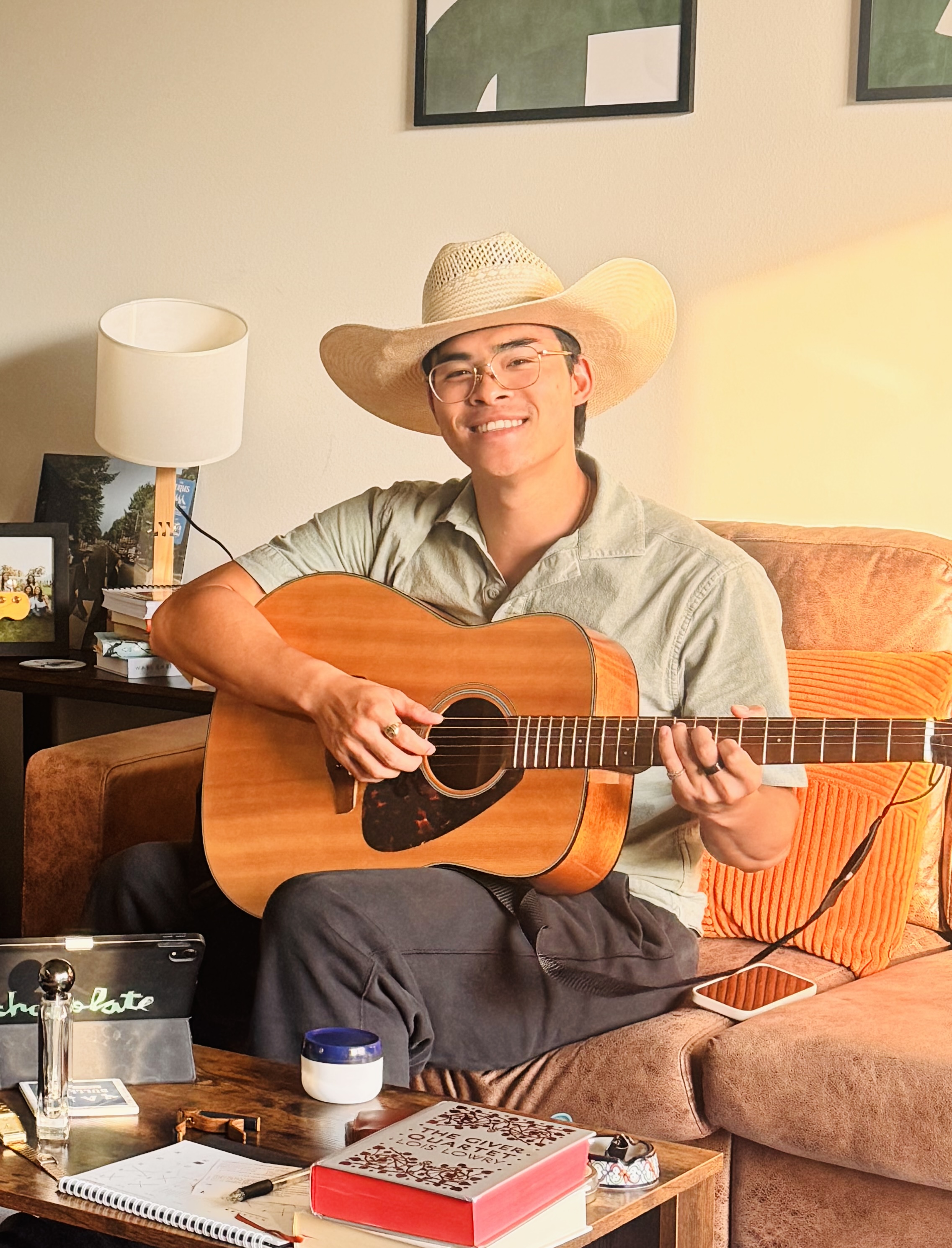 Photo of me playing guitar